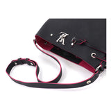 Louis Vuitton Lock Me Bucket Shoulder Bag Leather Noir