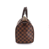 Louis Vuitton Damier Speedy 25 Hand Bag Ebene Brown Gold Hardware