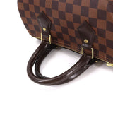 Louis Vuitton Damier Speedy 25 Hand Bag Ebene Brown Gold Hardware