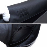 Louis Vuitton Monogram Shadow Sprinter Messenger Shoulder Bag Leather Noir