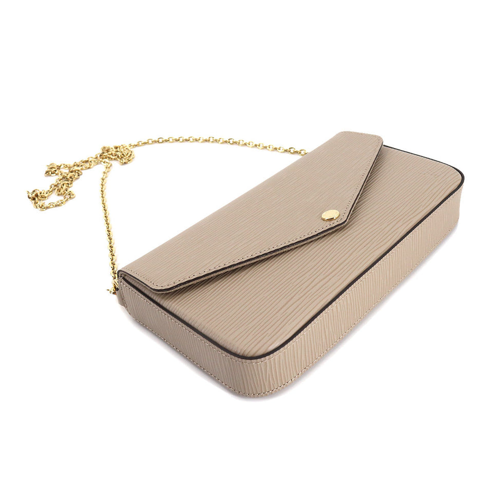 Louis Vuitton Epi Pochette Felicie Chain Wallet Leather