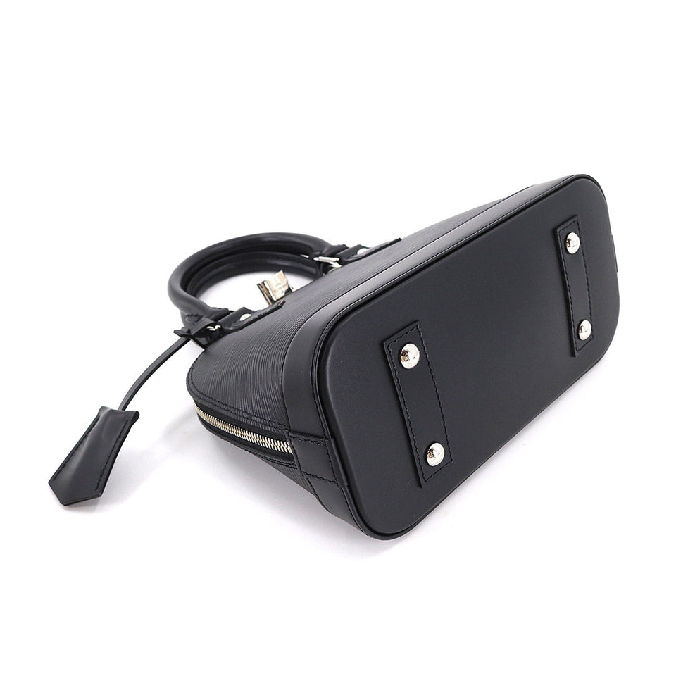 Louis Vuitton Epi Alma BB 2way Hand Shoulder Bag Leather Noir