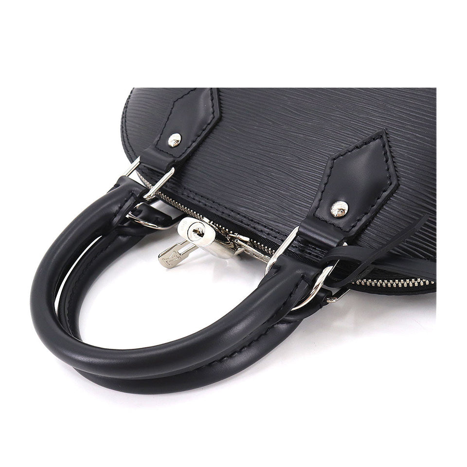 Louis Vuitton Epi Alma BB 2way Hand Shoulder Bag Leather Noir