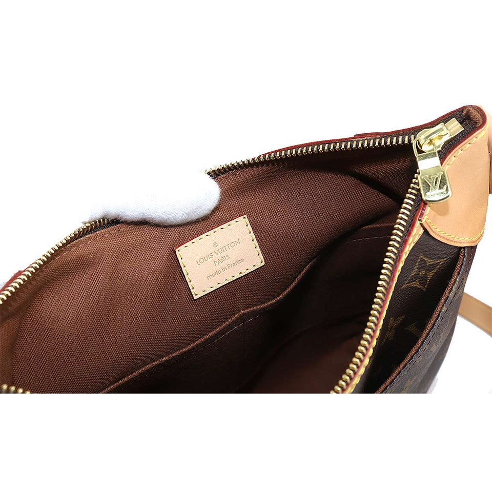 Louis Vuitton Monogram Odeon PM Shoulder Bag Brown