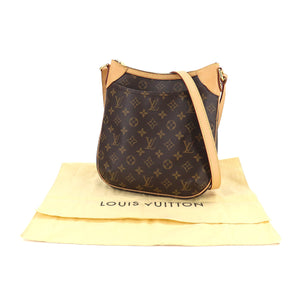 Louis Vuitton Monogram Odeon PM Shoulder Bag Brown