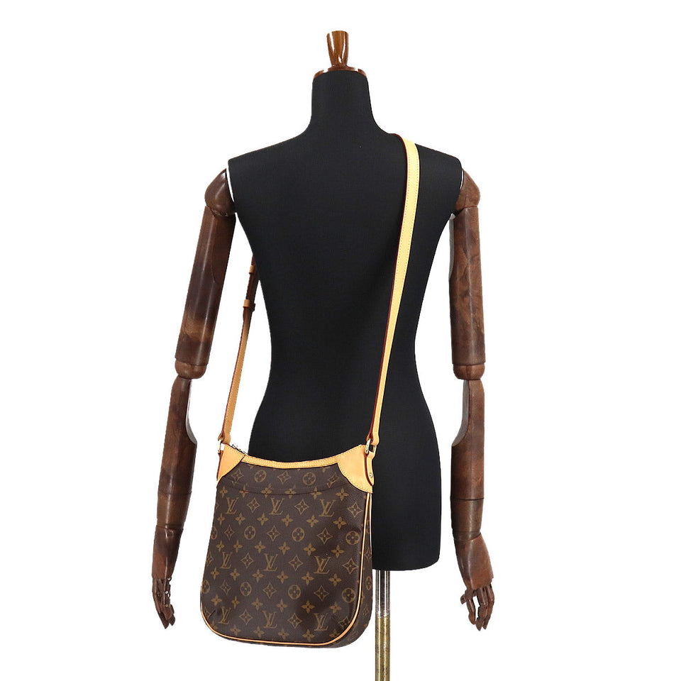 Louis Vuitton Monogram Odeon PM Shoulder Bag Brown