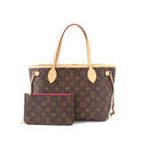 Louis Vuitton Monogram Neverfull PM Tote Bag Brown Pivowanne