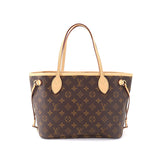 Louis Vuitton Monogram Neverfull PM Tote Bag Brown Pivowanne