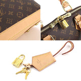 Louis Vuitton Monogram Alma PM Hand Bag Brown Gold Metal