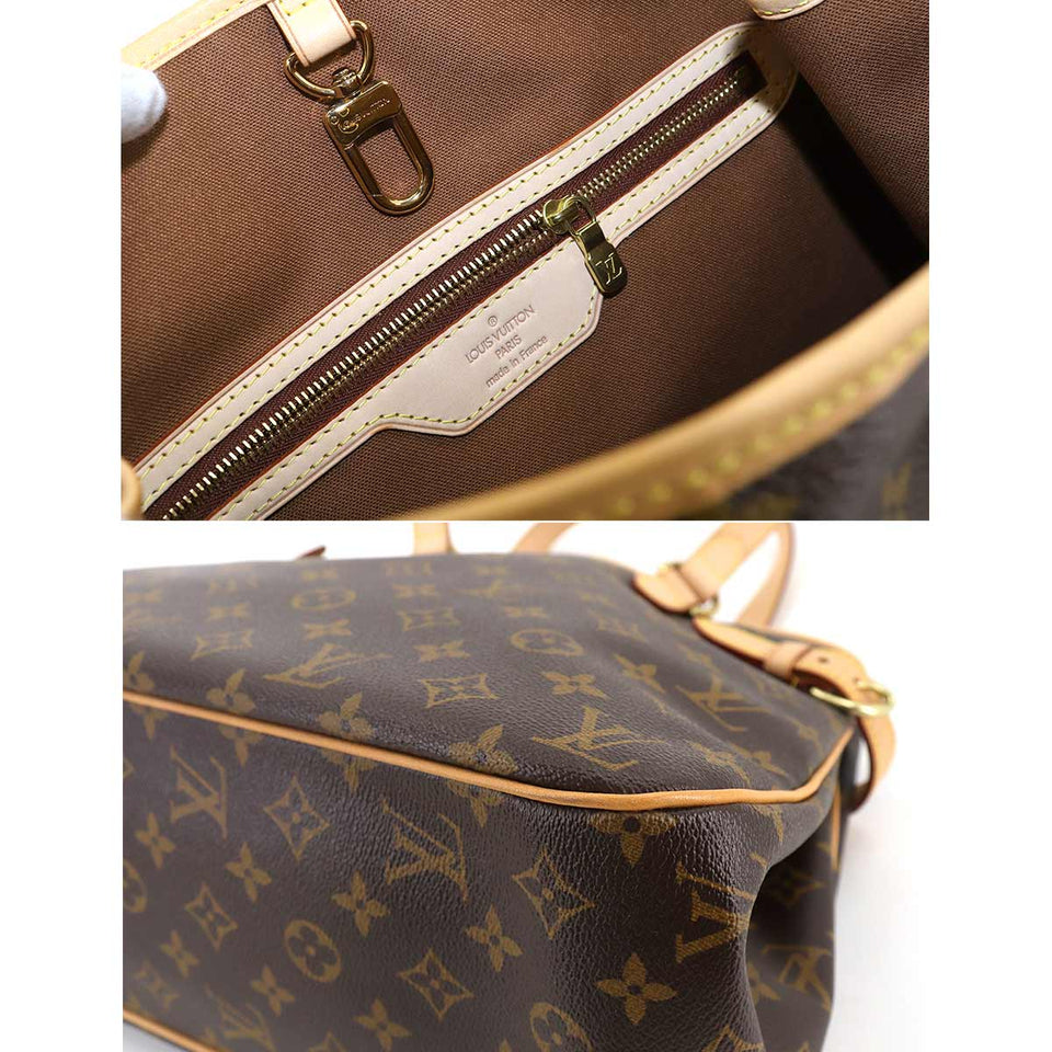 Louis Vuitton Monogram Batignolle Orizontal Tote Bag Brown