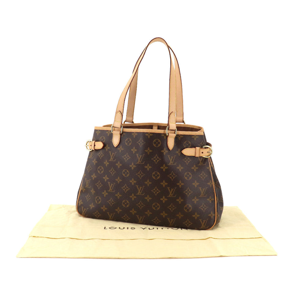 Louis Vuitton Monogram Batignolle Orizontal Tote Bag Brown