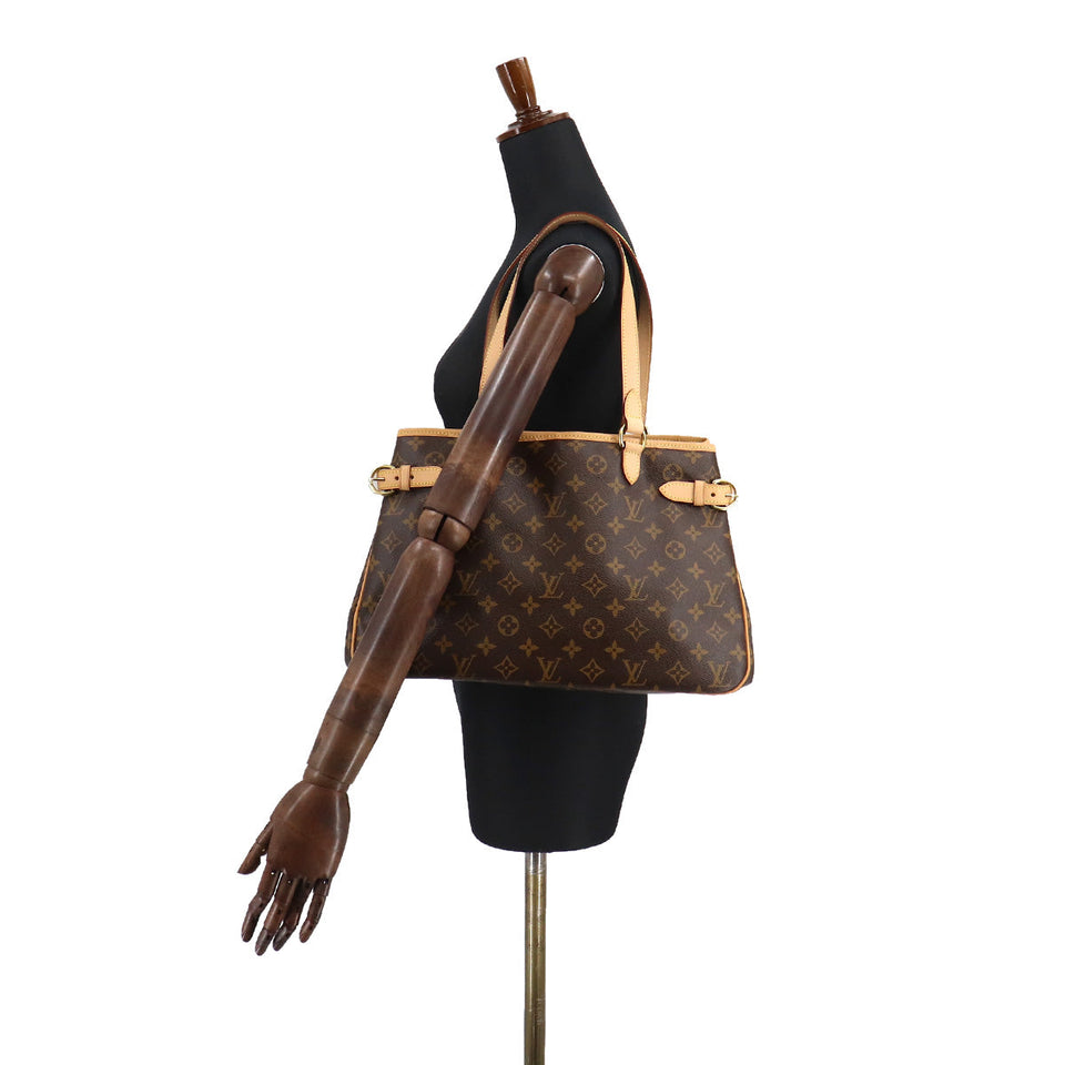 Louis Vuitton Monogram Batignolle Orizontal Tote Bag Brown