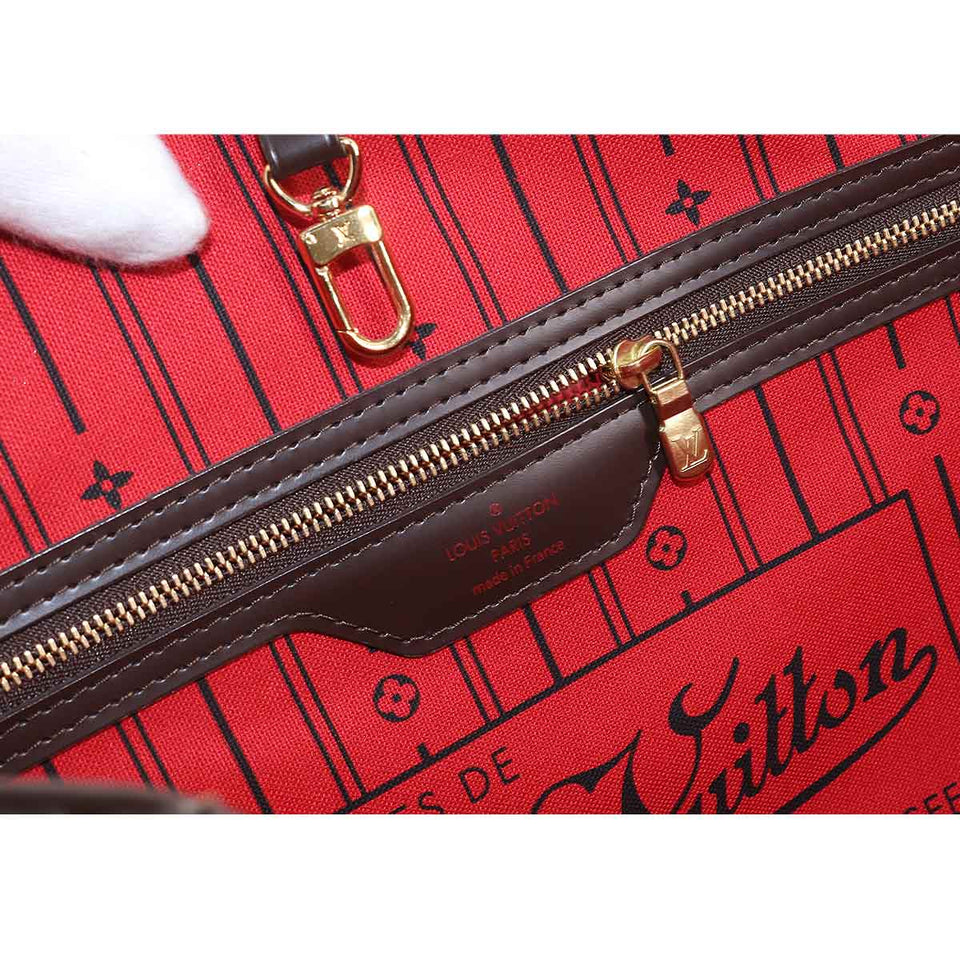Louis Vuitton Damier Neverfull GM Tote Bag Ebene Cerise