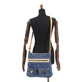 Louis Vuitton Monogram Denim Baggy GM Shoulder Bag Canvas Blue