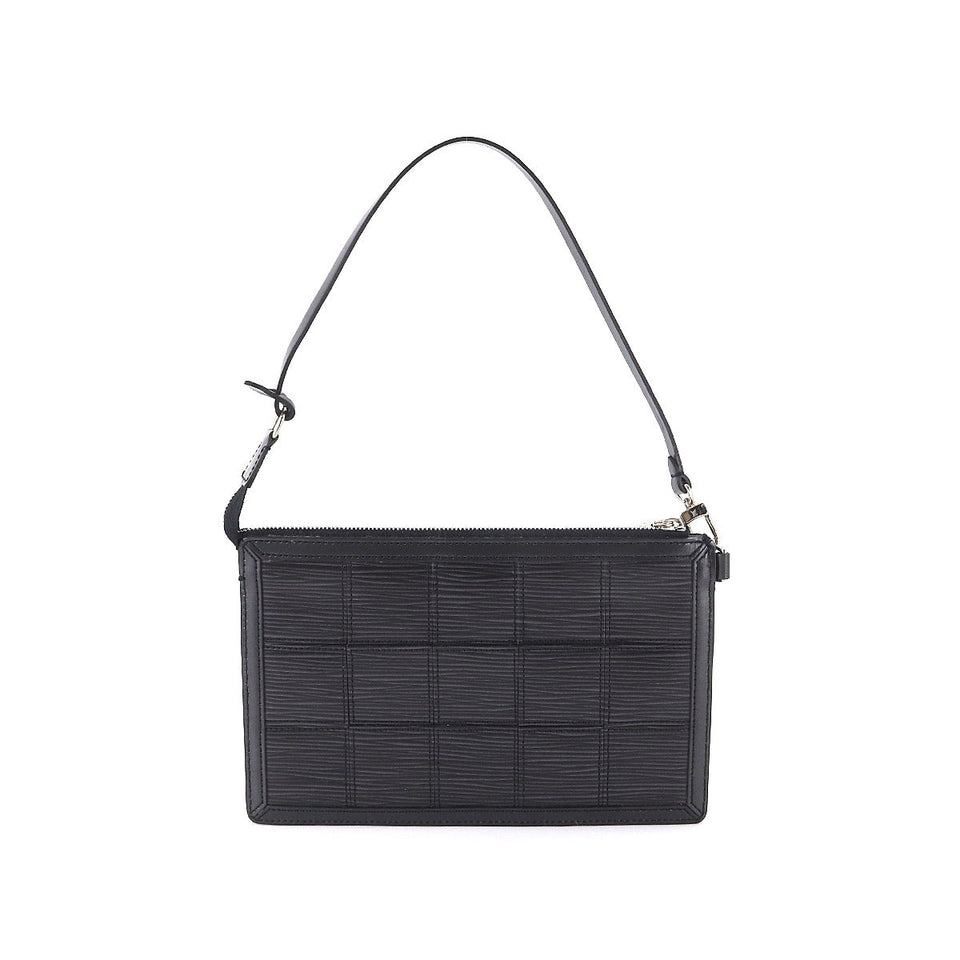 Louis Vuitton Epi Stretch Delmonico Pochette Hand Bag Noir
