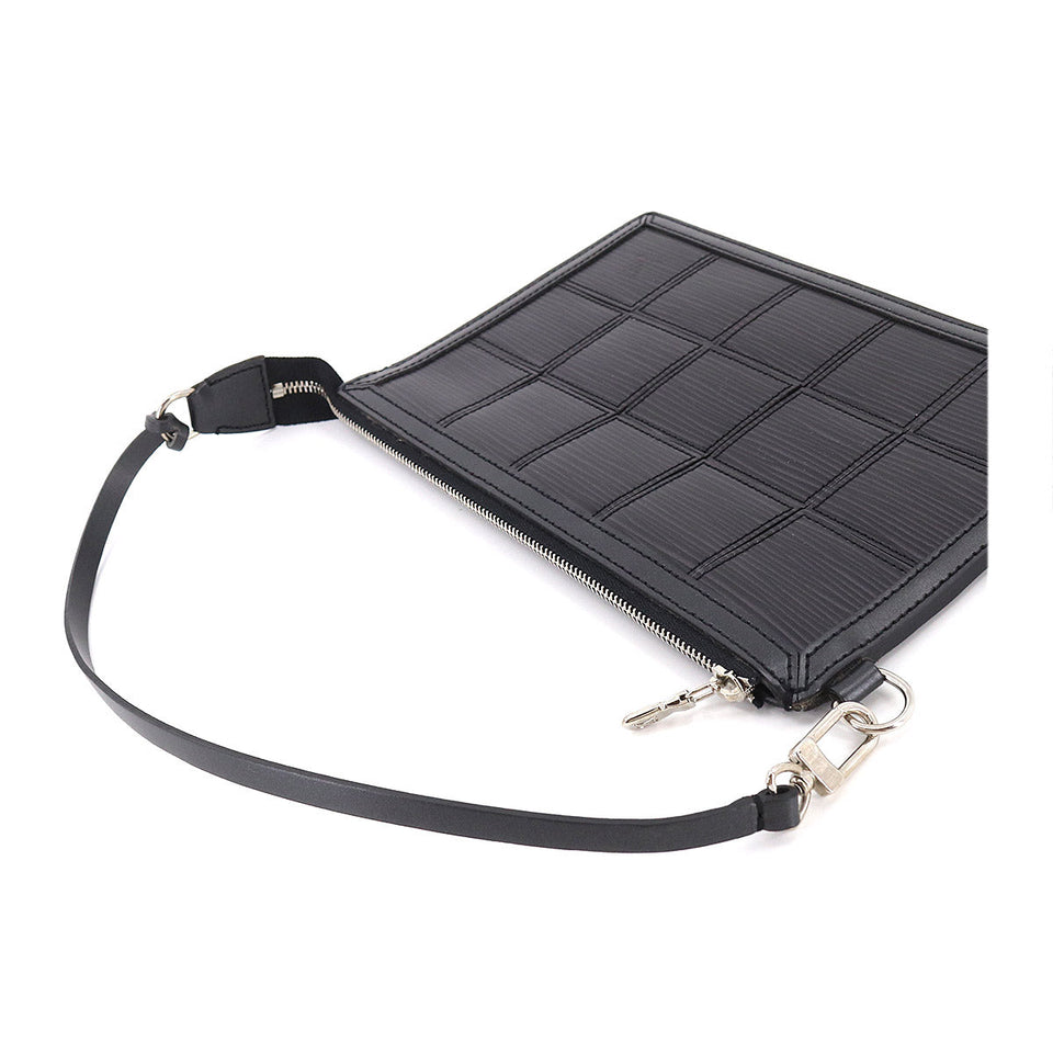 Louis Vuitton Epi Stretch Delmonico Pochette Hand Bag Noir