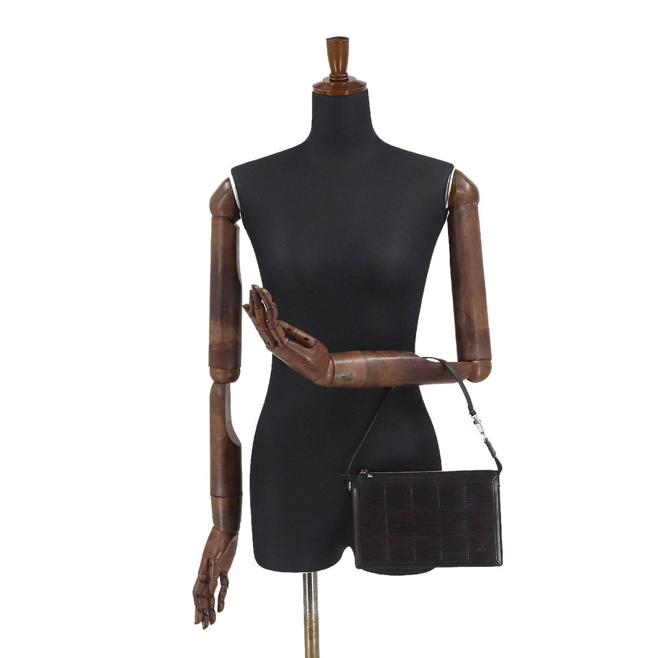 Louis Vuitton Epi Stretch Delmonico Pochette Hand Bag Noir