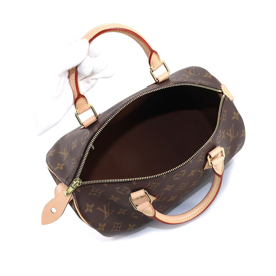 Louis Vuitton Monogram Speedy 30 Hand Bag Brown