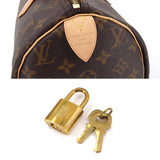 Louis Vuitton Monogram Speedy 30 Hand Bag Brown