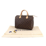 Louis Vuitton Monogram Speedy 30 Hand Bag Brown