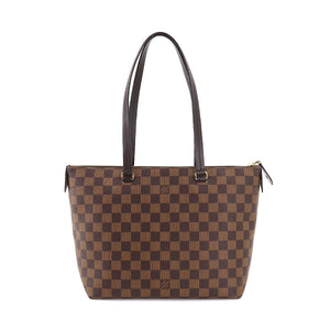 Louis Vuitton Damier Jena PM Tote Shoulder Bag Ebene Brown