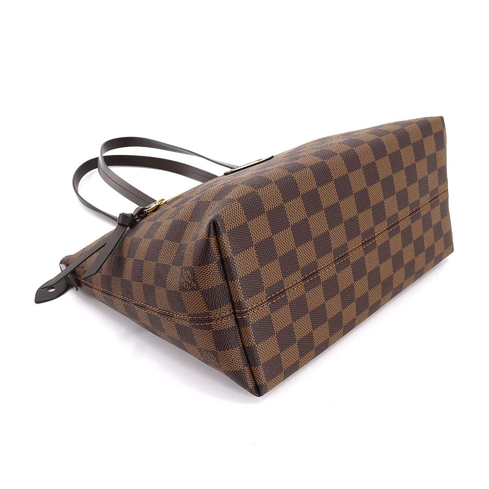 Louis Vuitton Damier Jena PM Tote Shoulder Bag Ebene Brown