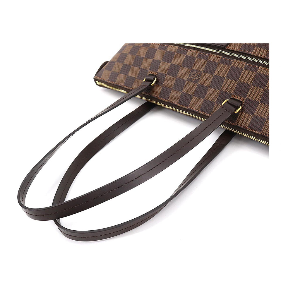 Louis Vuitton Damier Jena PM Tote Shoulder Bag Ebene Brown