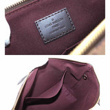 Louis Vuitton Damier Jena PM Tote Shoulder Bag Ebene Brown