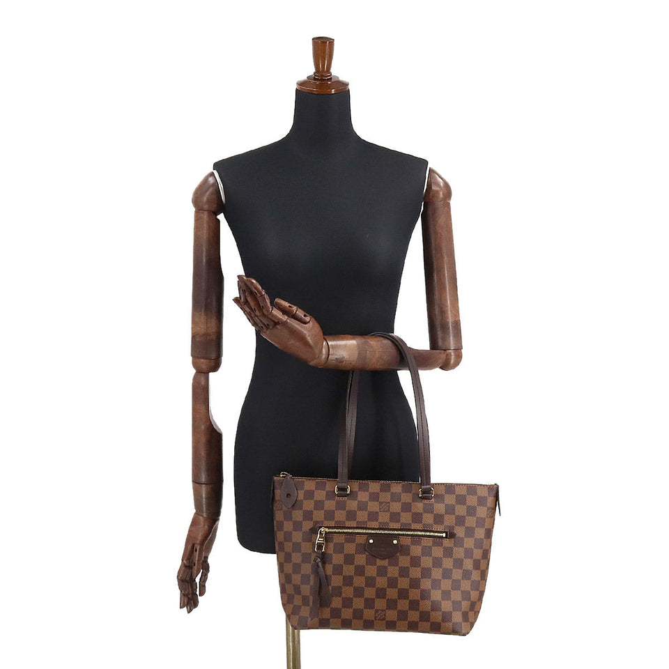 Louis Vuitton Damier Jena PM Tote Shoulder Bag Ebene Brown