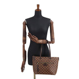 Louis Vuitton Damier Jena PM Tote Shoulder Bag Ebene Brown