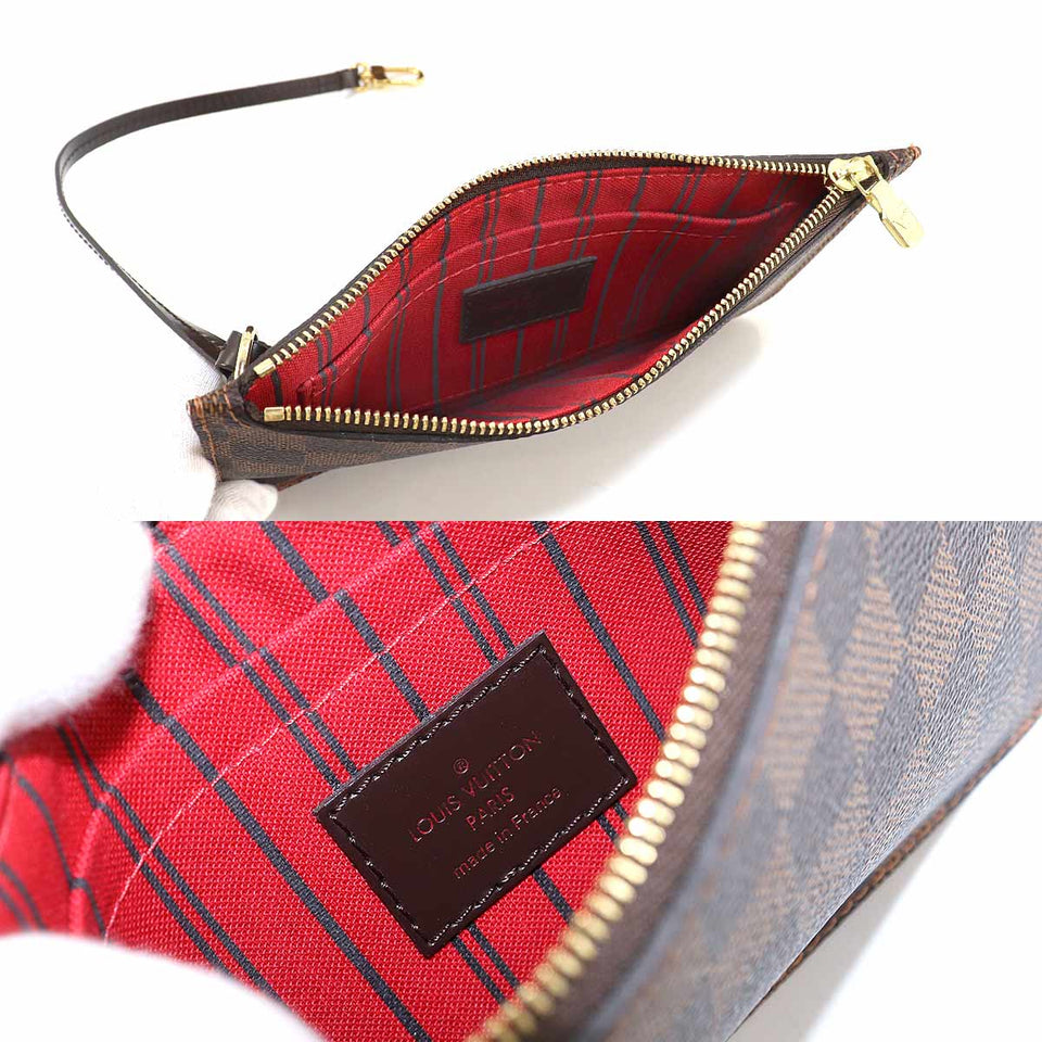 Louis Vuitton Damier Neverfull PM Tote Bag Ebene Brown