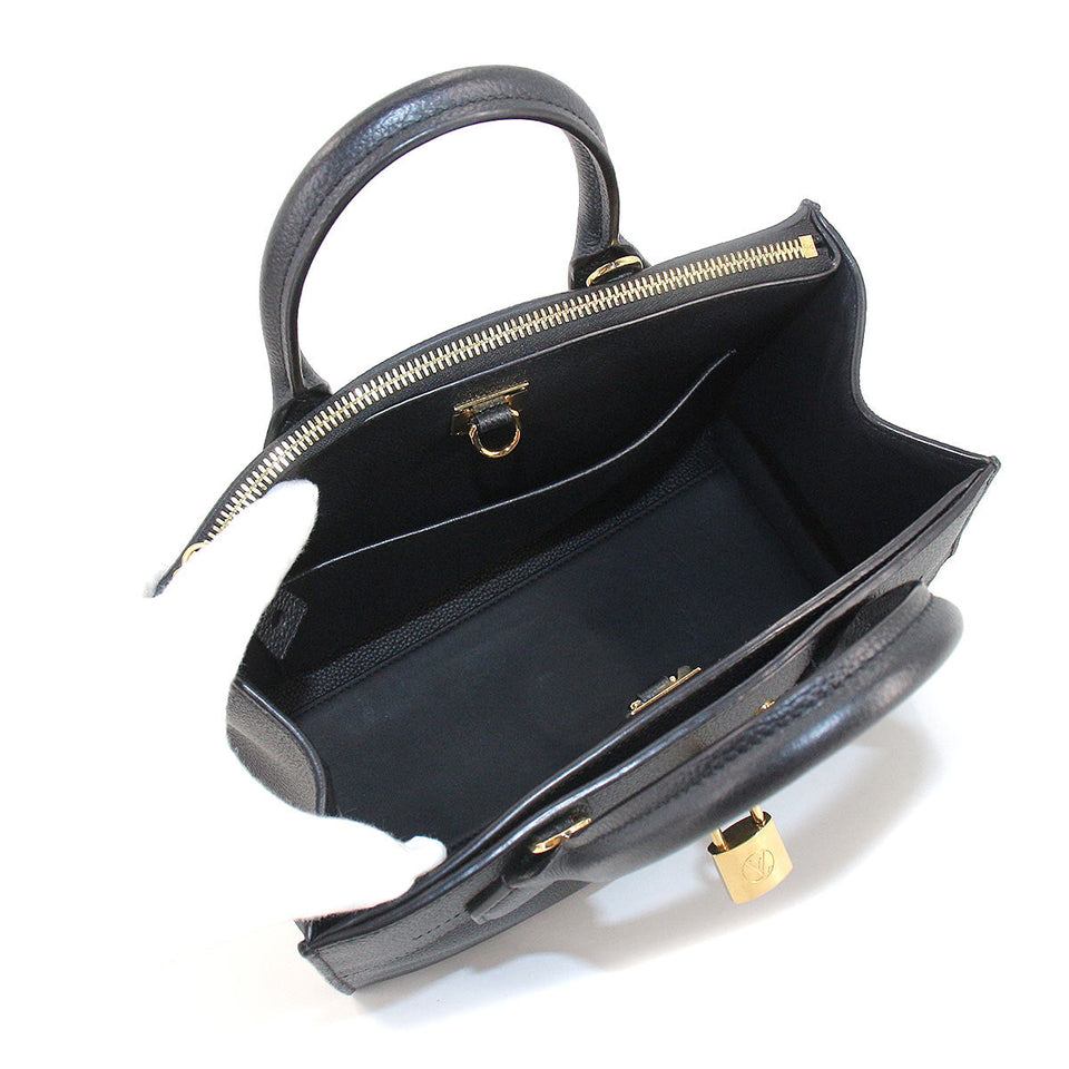 Louis Vuitton City Steamer PM 2way Shoulder Bag Leather Noir
