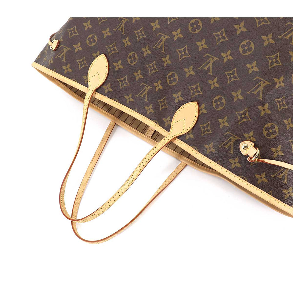 Louis Vuitton Monogram Neverfull GM Tote Bag Brown