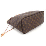 Louis Vuitton Monogram Neverfull MM Tote Bag Brown Beige