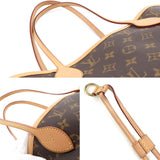 Louis Vuitton Monogram Neverfull MM Tote Bag Brown Beige