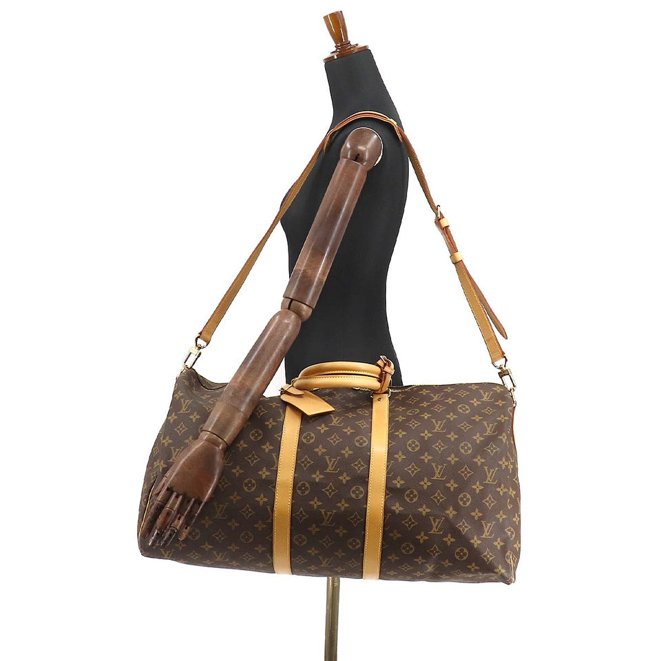 Louis Vuitton Monogram Keepall Bandouliere 55 2way Boston Shoulder Bag
