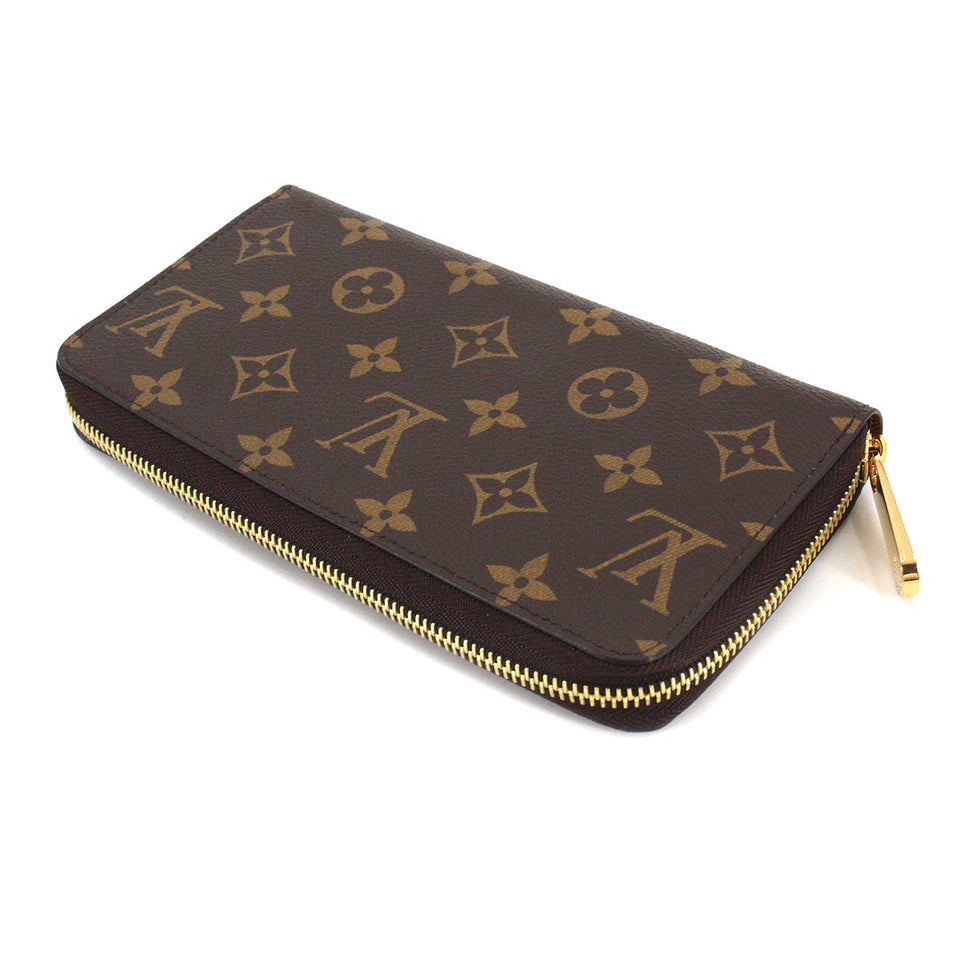 Louis Vuitton Monogram Zippy Round Zipper Long Wallet Brown
