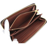 Louis Vuitton Monogram Zippy Round Zipper Long Wallet Brown