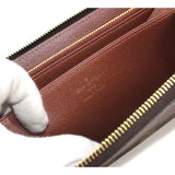 Louis Vuitton Monogram Zippy Round Zipper Long Wallet Brown