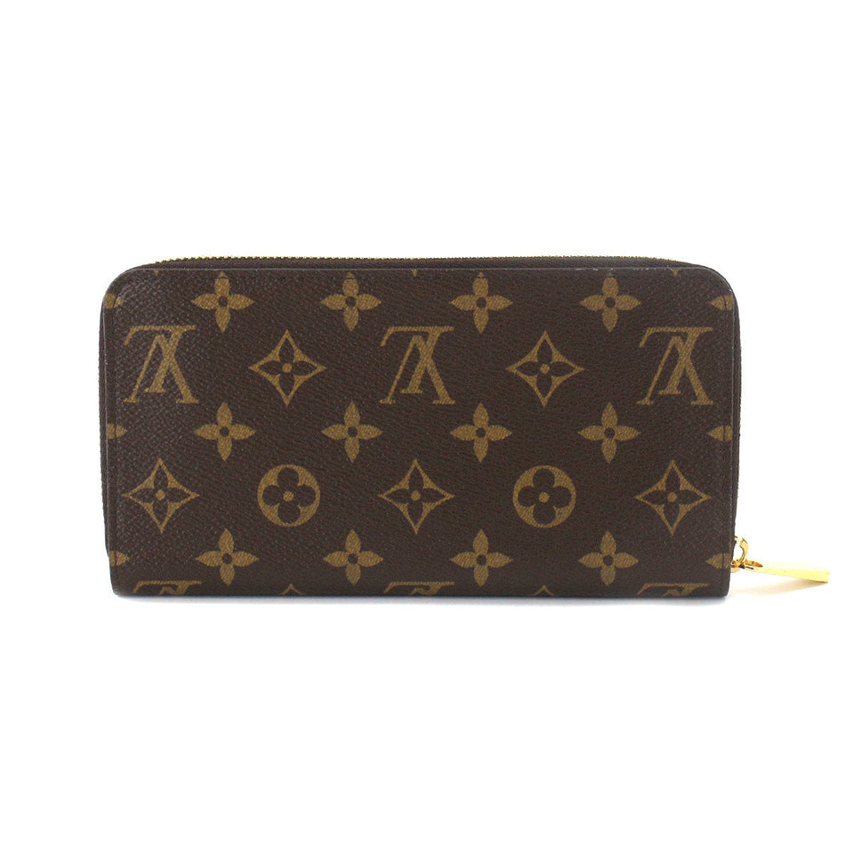 Louis Vuitton Monogram Zippy Wallet Round Zipper Long Brown