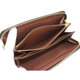 Louis Vuitton Monogram Zippy Wallet Round Zipper Long Brown