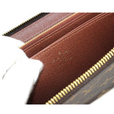 Louis Vuitton Monogram Zippy Wallet Round Zipper Long Brown