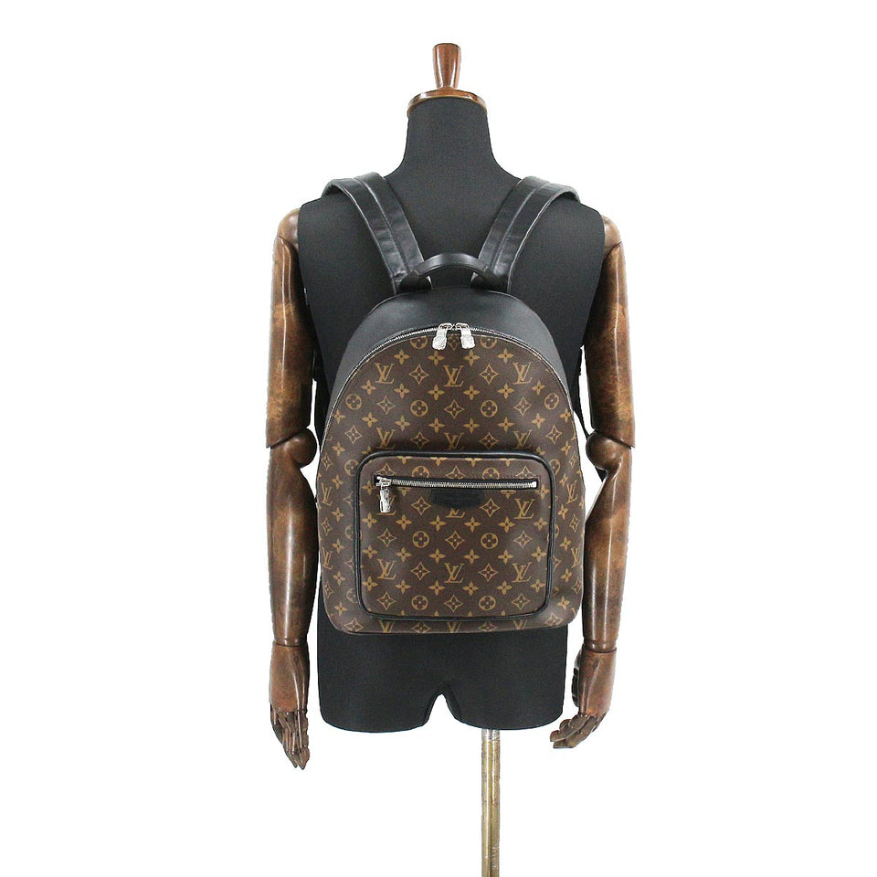 Louis Vuitton Monogram Macassar Josh NV Backpack Rucksack Brown Black