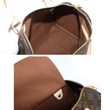 Louis Vuitton Monogram Speedy 30 Hand Bag Brown Gold Hardware