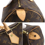 Louis Vuitton Monogram Speedy 30 Hand Bag Brown Gold Hardware