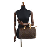Louis Vuitton Monogram Speedy 30 Hand Bag Brown Gold Hardware