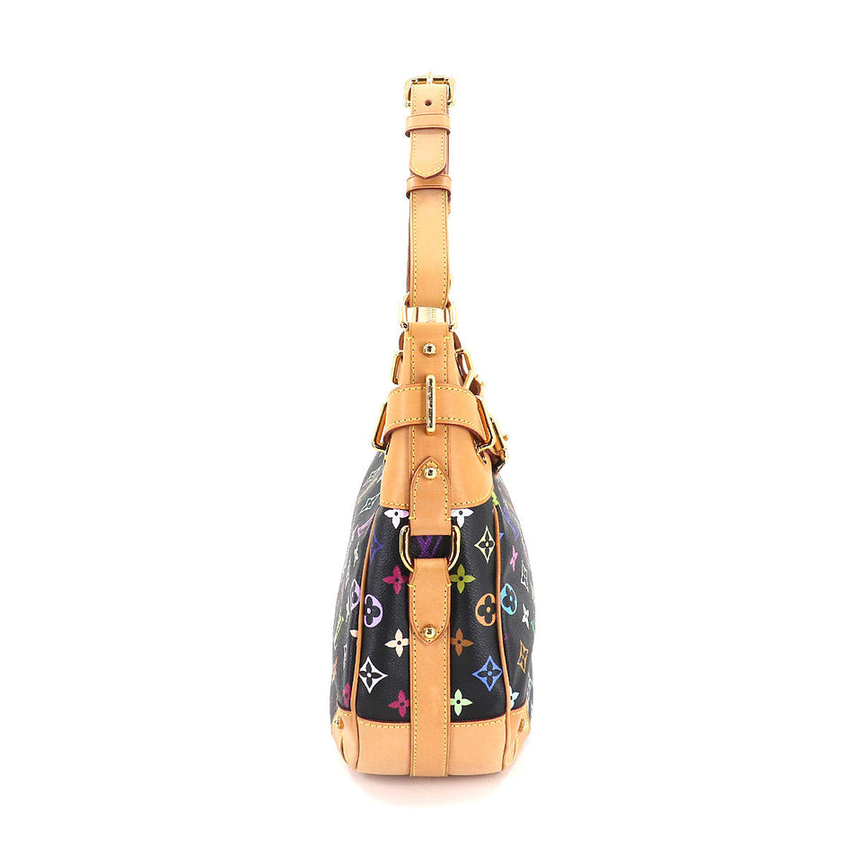 Louis Vuitton Monogram Multicolor Greta Shoulder Bag Noir Black