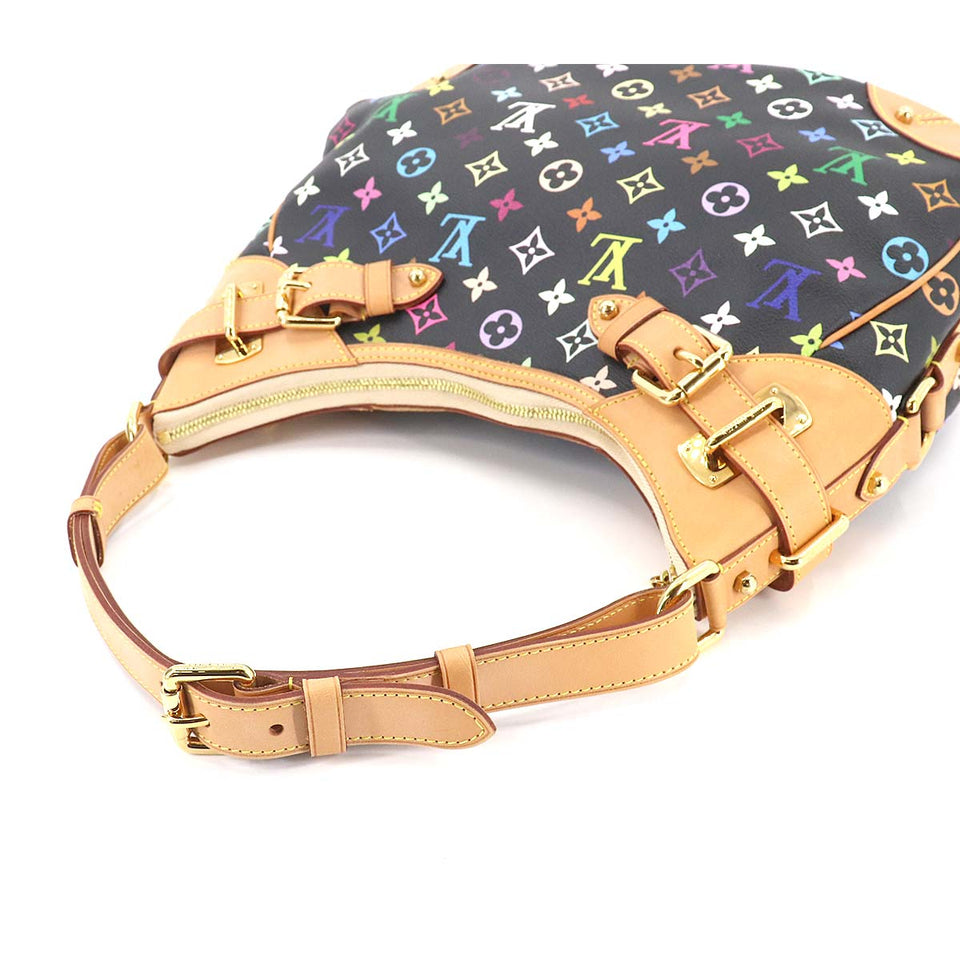 Louis Vuitton Monogram Multicolor Greta Shoulder Bag Noir Black