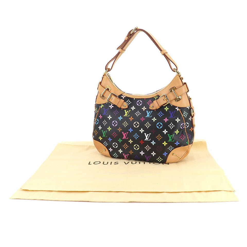 Louis Vuitton Monogram Multicolor Greta Shoulder Bag Noir Black
