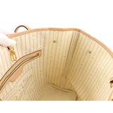 Louis Vuitton Damier Azur Neverfull MM Tote Bag White